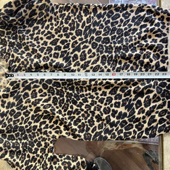 sabbia rosa Leopard Print Cardigan made in italy Lana/Angora w/velvet decoration - Picture 10 of 11